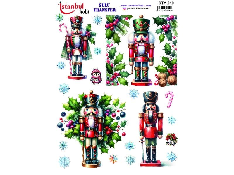 Yılbaşı Sulu Transfer Kağıdı 25x35cm STY-210
