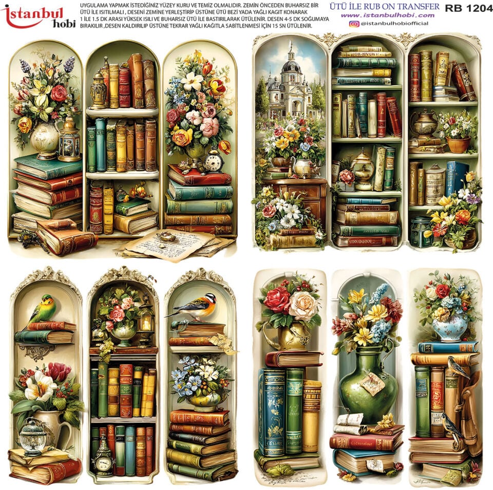 Ütü İle Rub On Transfer 30x30cm RB1204