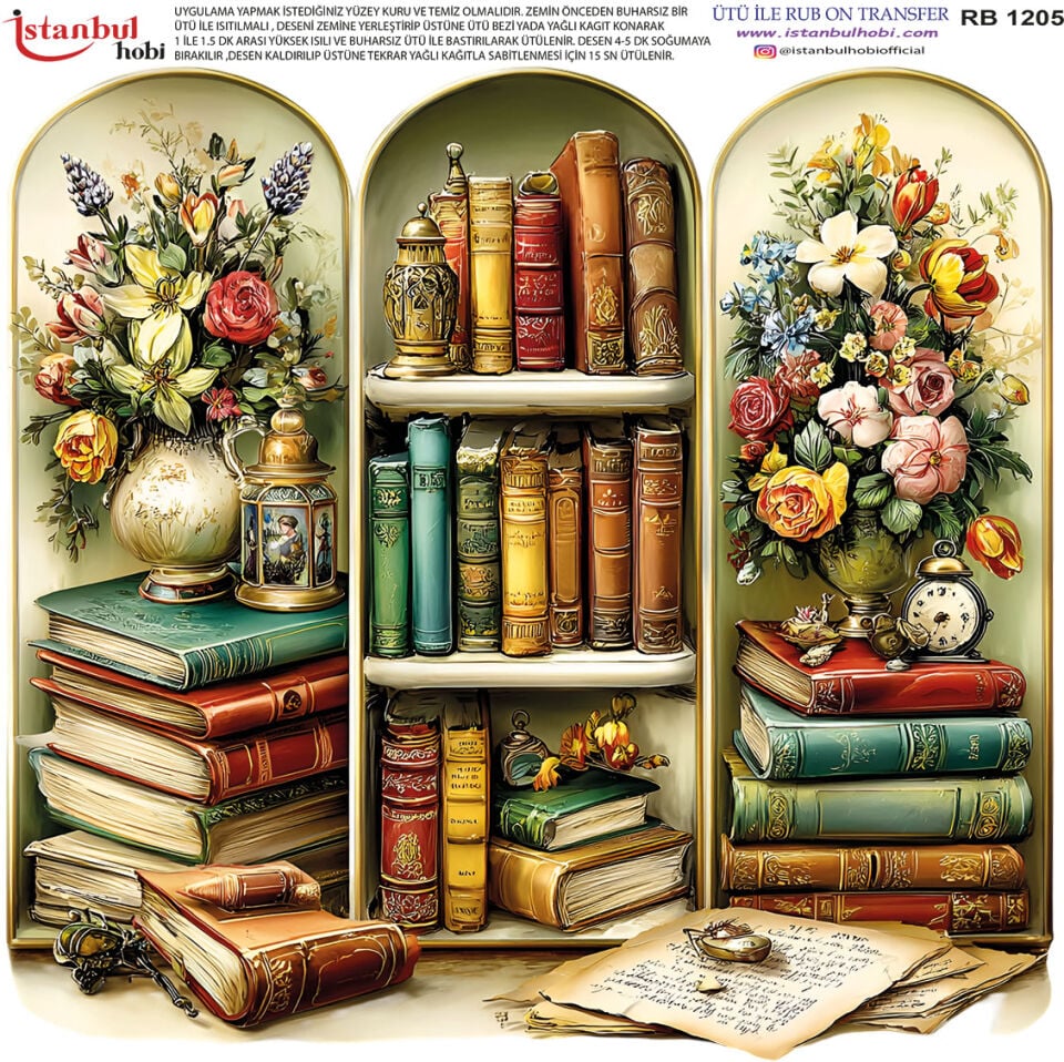 Ütü İle Rub On Transfer 30x30cm RB1205