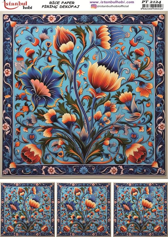 Pirinç Dekopaj Kağıdı 30x42cm PT-2124