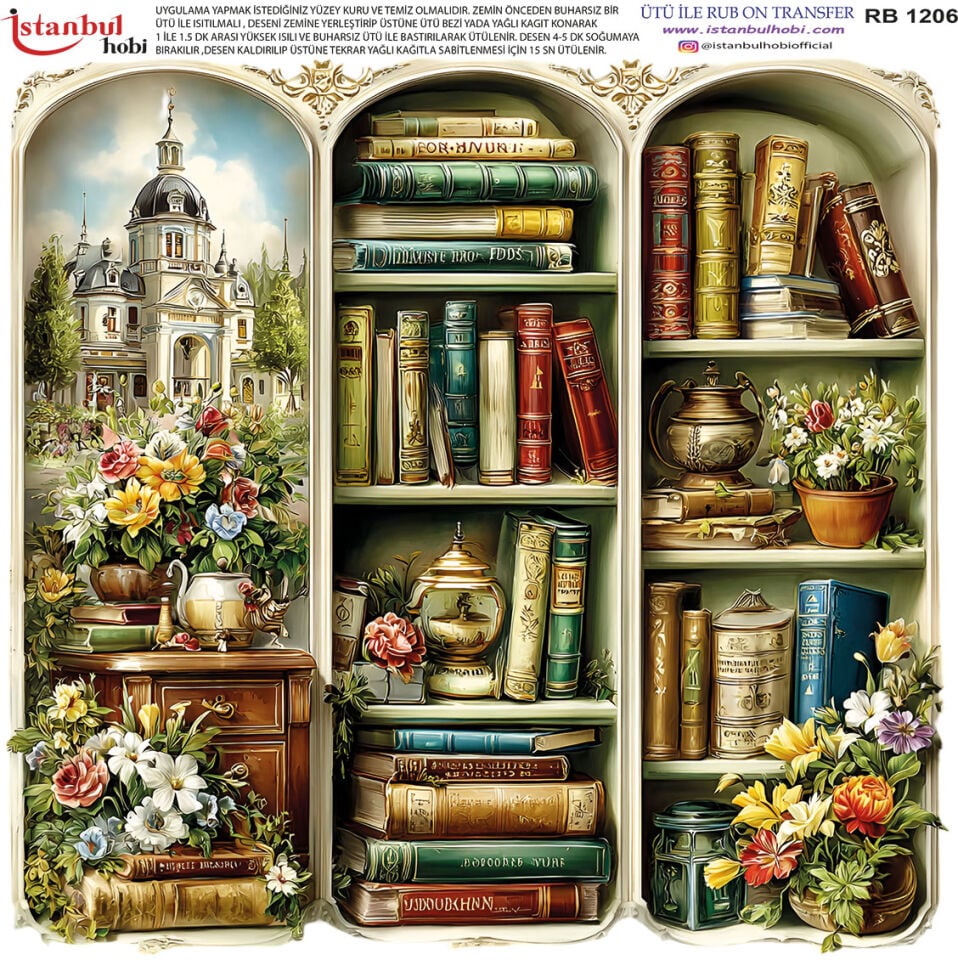 Ütü İle Rub On Transfer 30x30cm RB1206