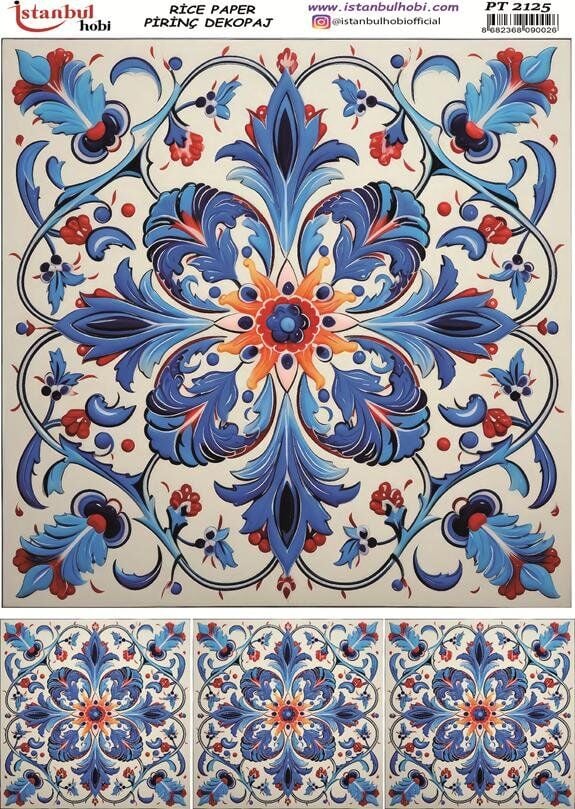 Pirinç Dekopaj Kağıdı 30x42cm PT-2125