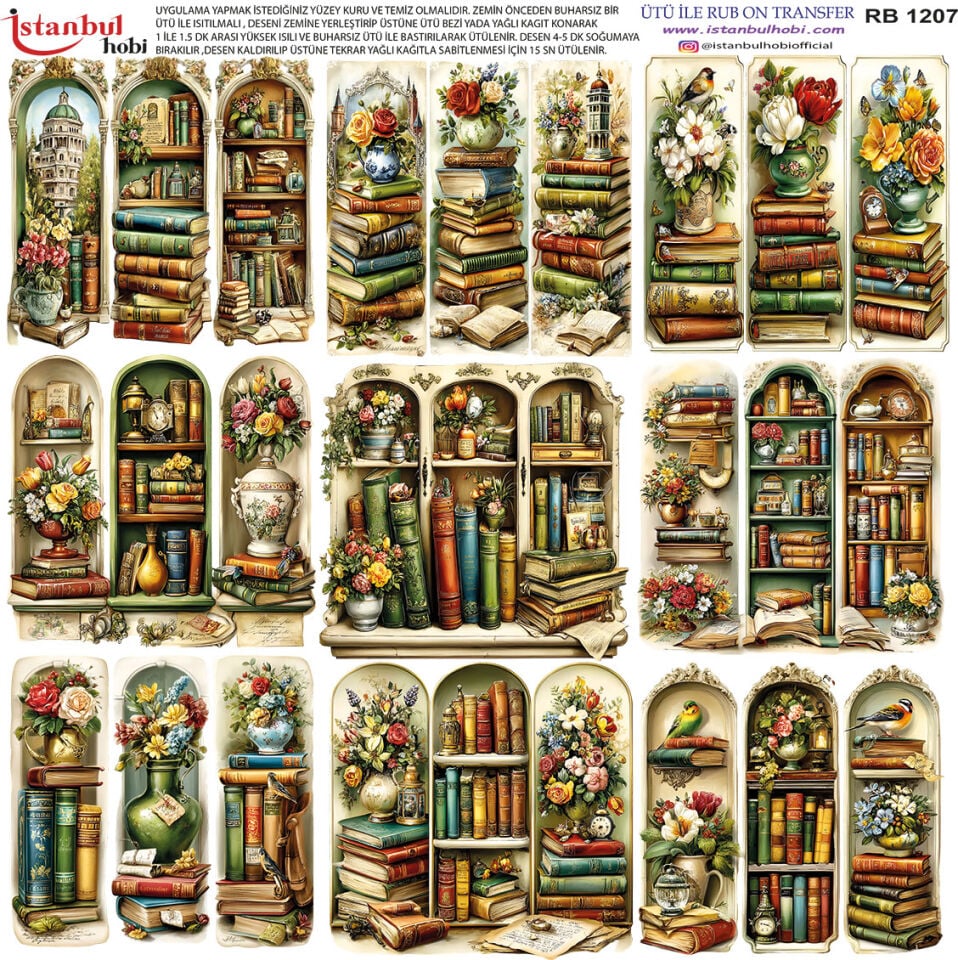 Ütü İle Rub On Transfer 30x30cm RB1207