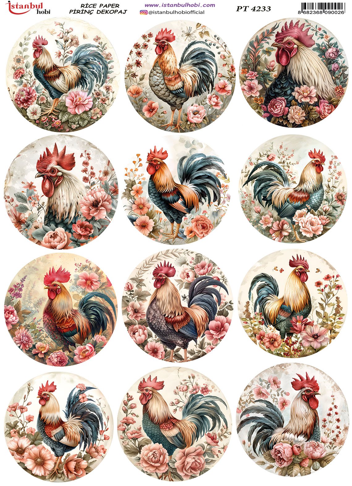 Pirinç Dekopaj Kağıdı 30x42cm PT-4233