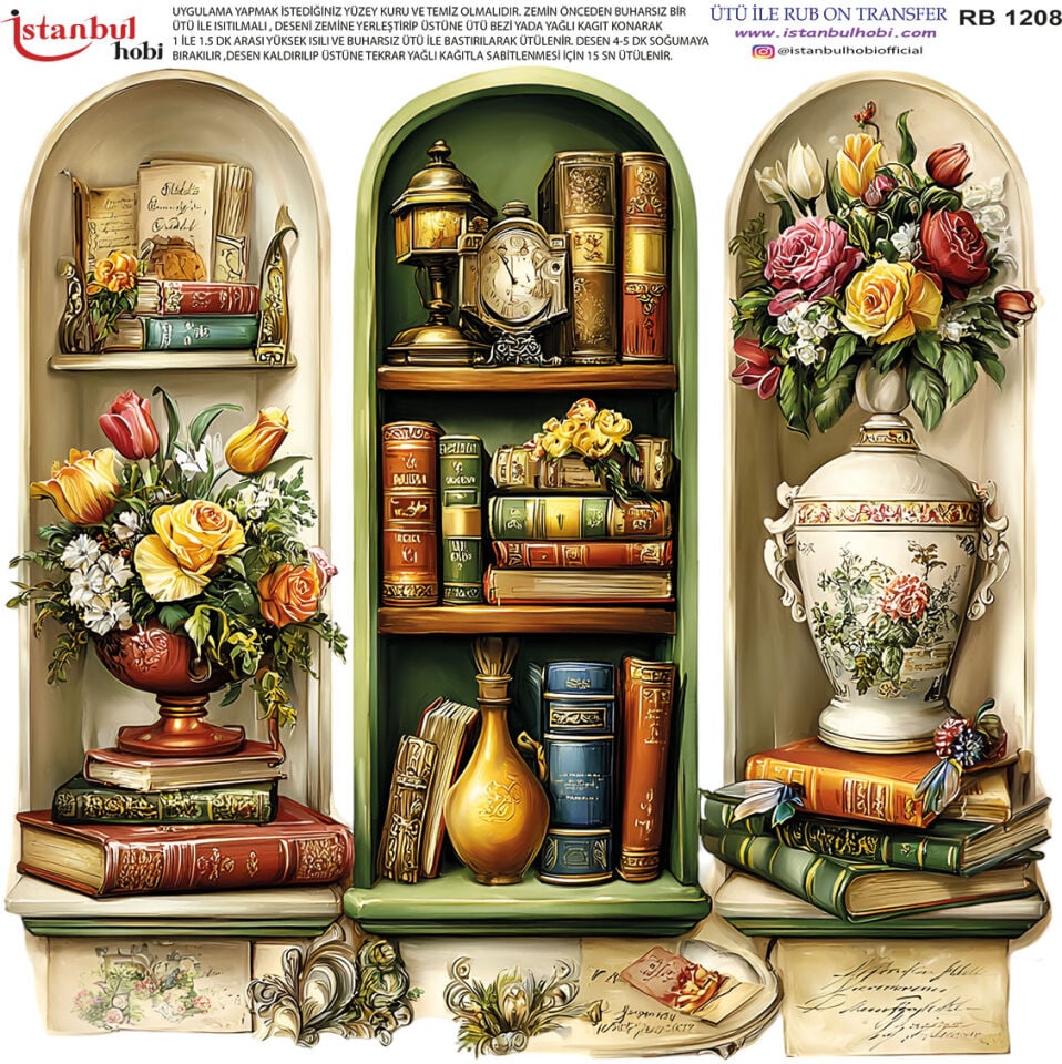 Ütü İle Rub On Transfer 30x30cm RB1208