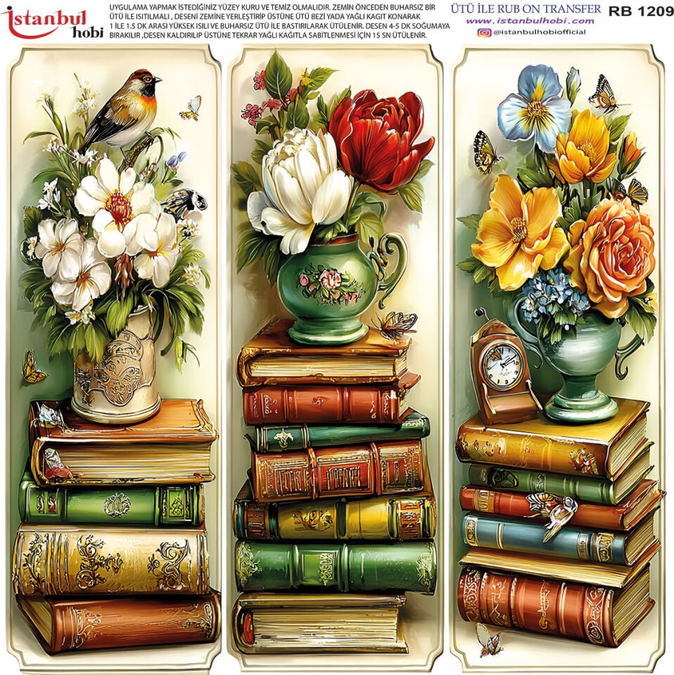 Ütü İle Rub On Transfer 30x30cm RB1209