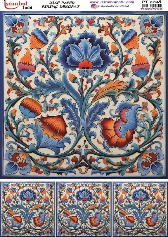 Pirinç Dekopaj Kağıdı 30x42cm PT-2128