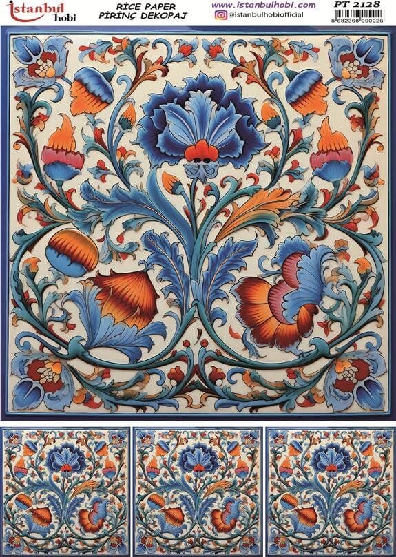 Pirinç Dekopaj Kağıdı 30x42cm PT-2128