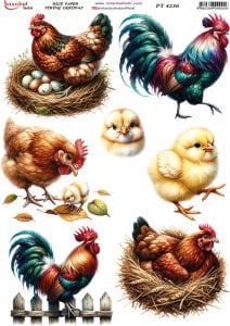 Pirinç Dekopaj Kağıdı 30x42cm PT-4236