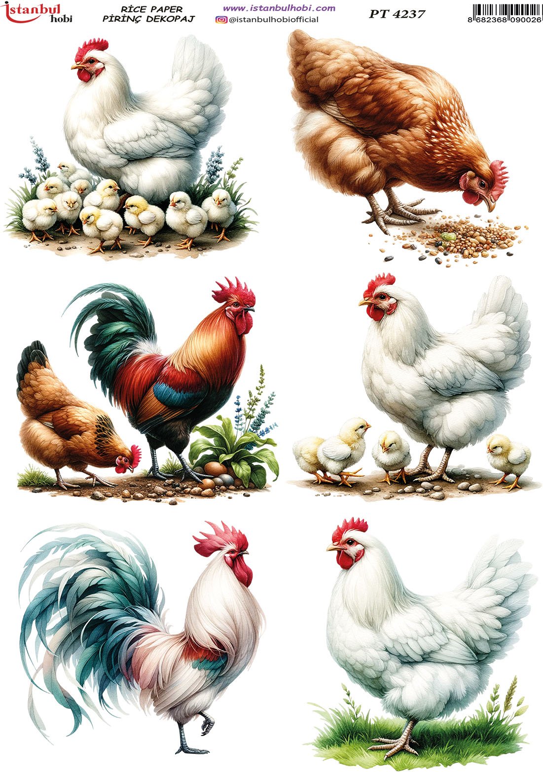 Pirinç Dekopaj Kağıdı 30x42cm PT-4237