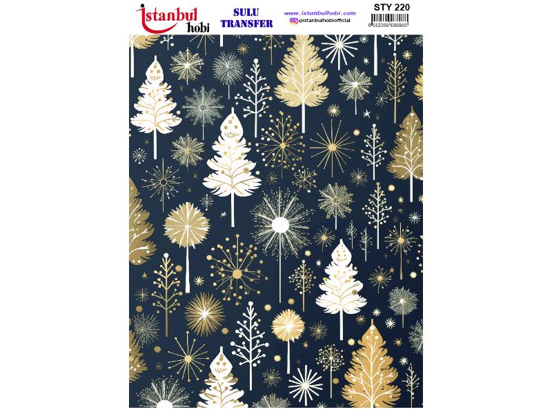 Yılbaşı Sulu Transfer Kağıdı 25x35cm STY-220
