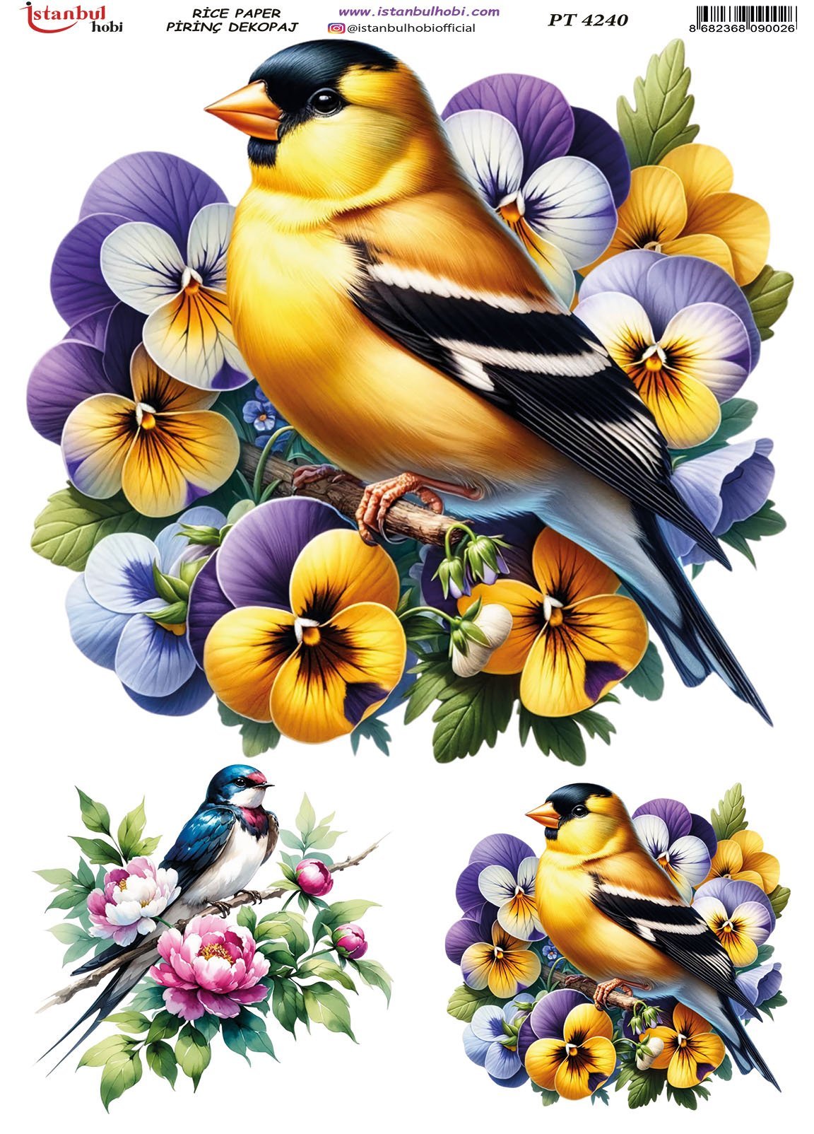 Pirinç Dekopaj Kağıdı 30x42cm PT-4240