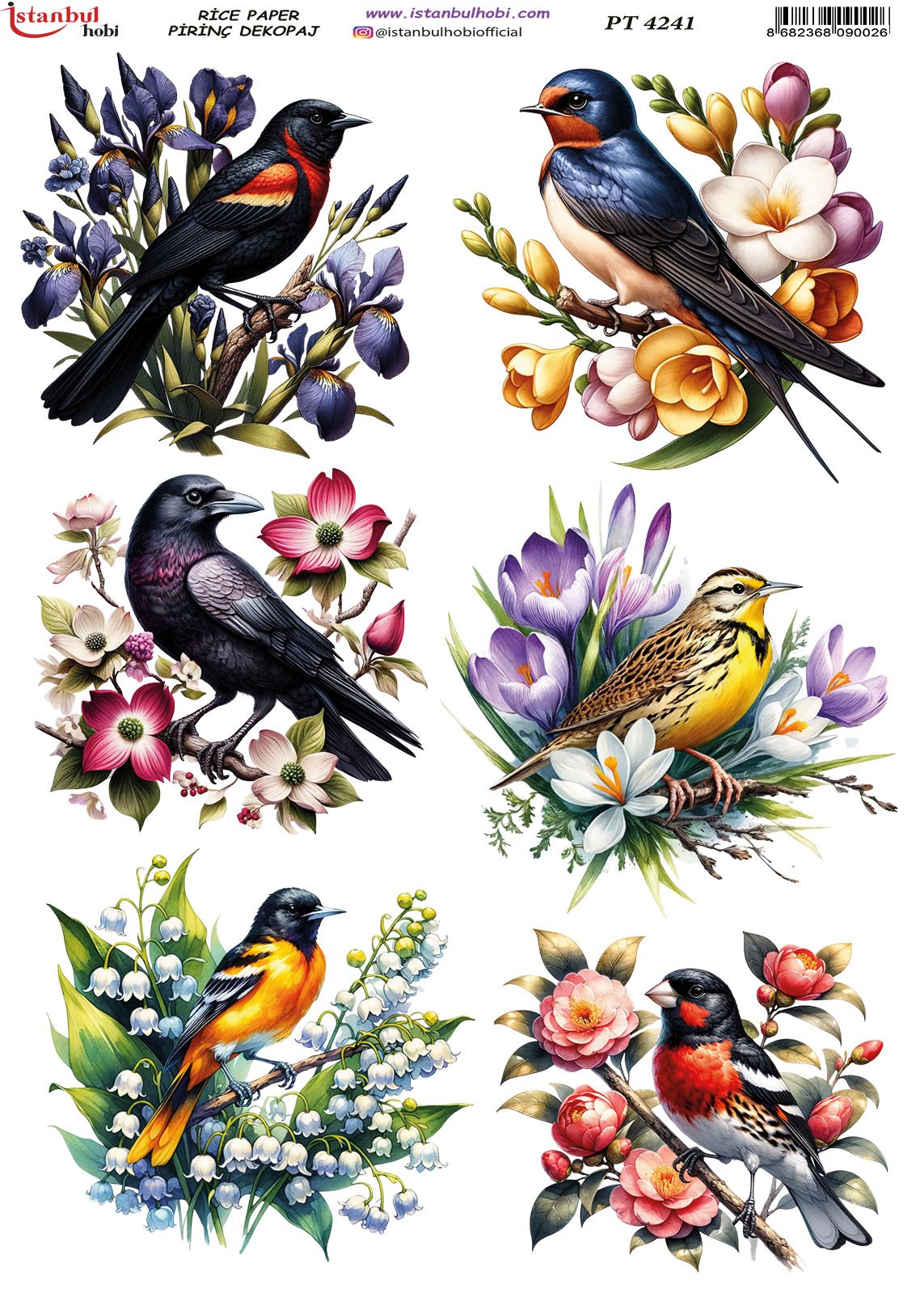 Pirinç Dekopaj Kağıdı 30x42cm PT-4241