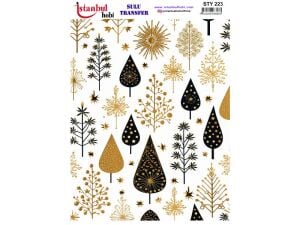 Yılbaşı Sulu Transfer Kağıdı 25x35cm STY-223