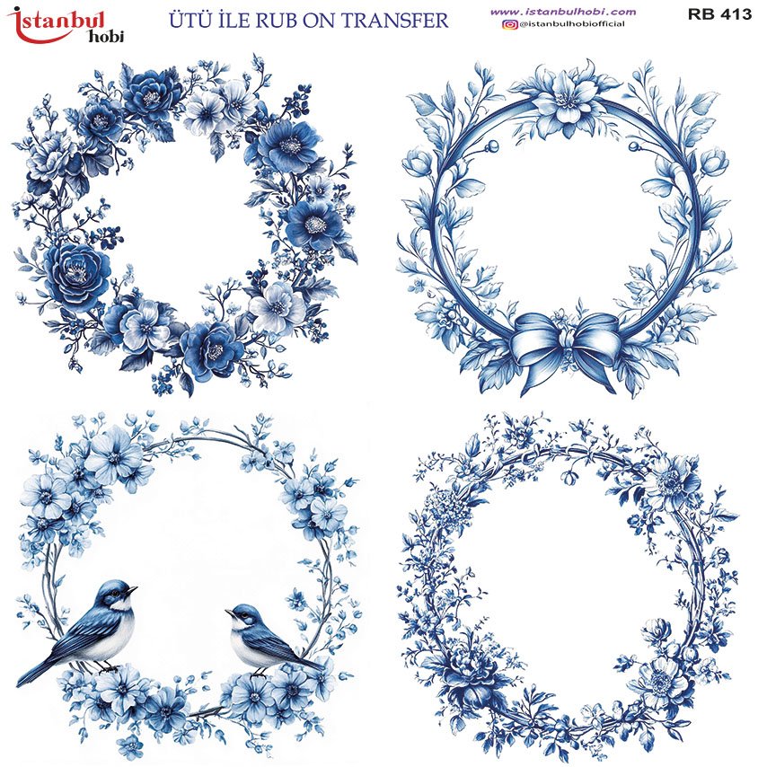 Ütü İle Rub On Transfer 30x30cm RB413