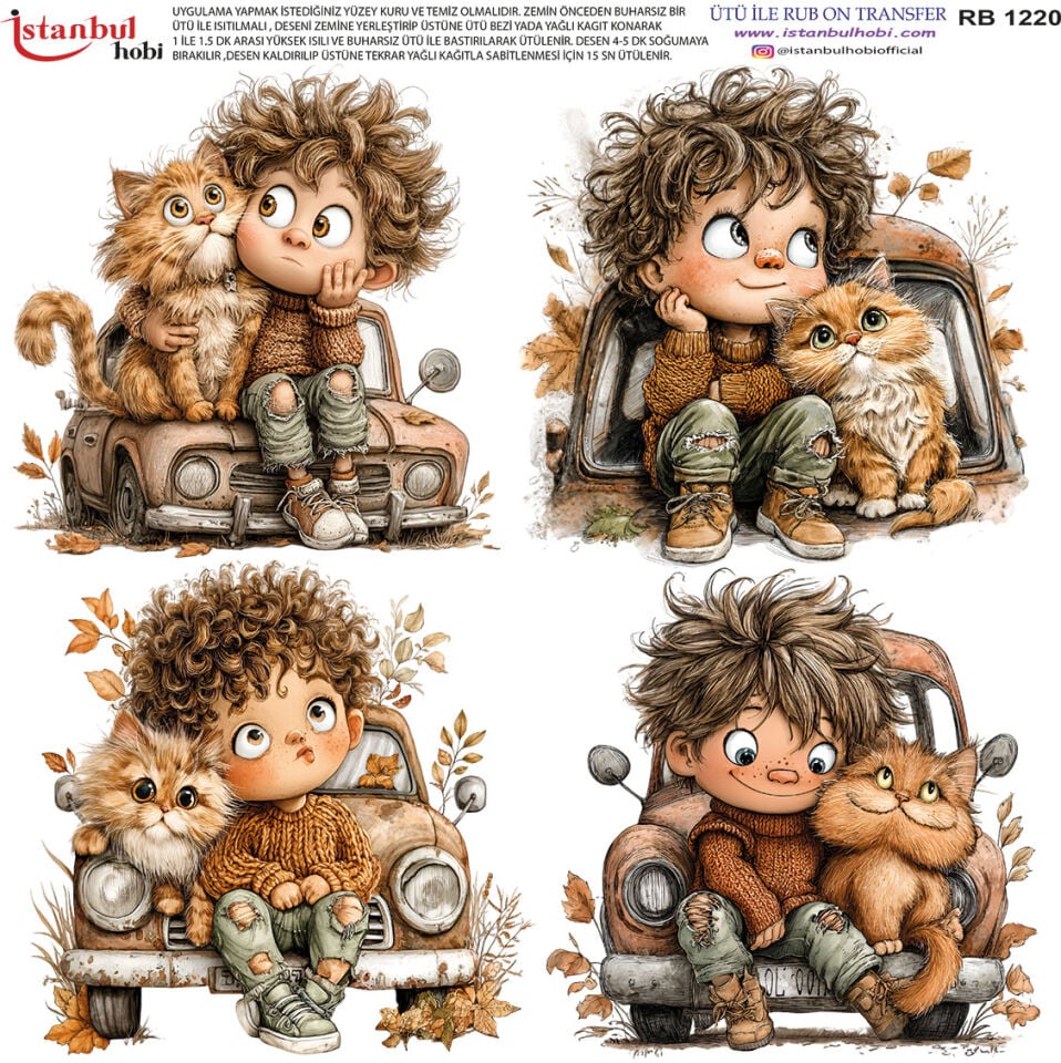 Ütü İle Rub On Transfer 30x30cm RB1220