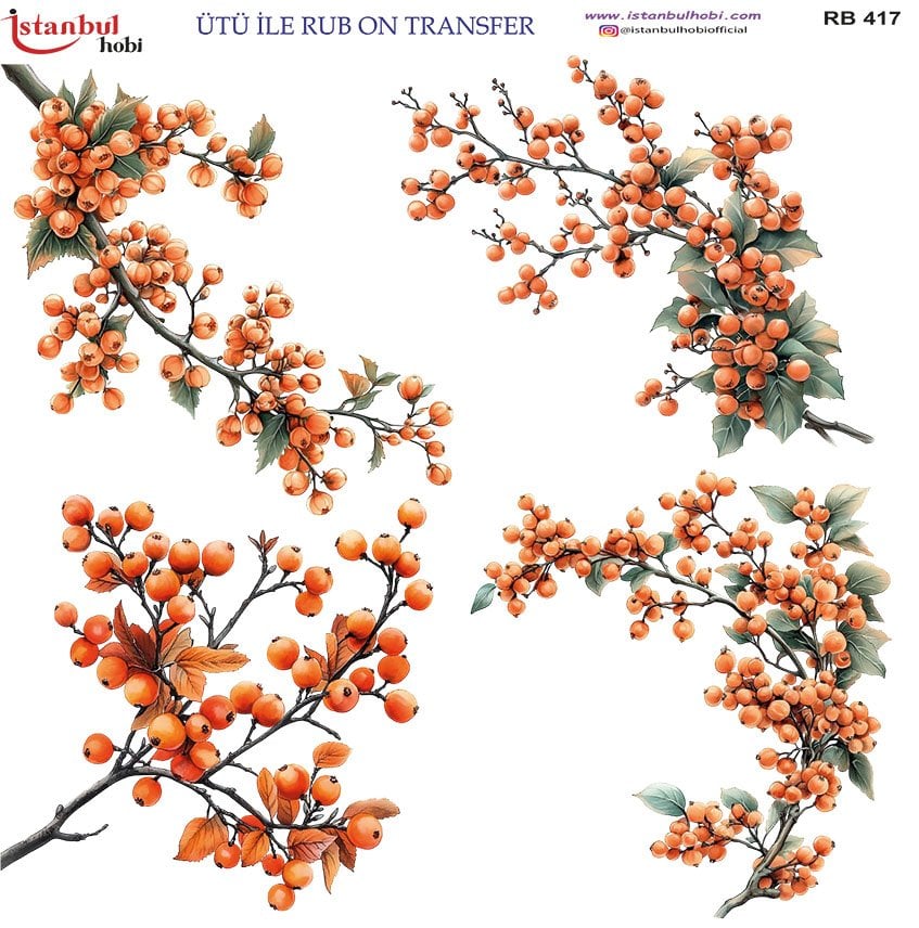 Ütü İle Rub On Transfer 30x30cm RB417