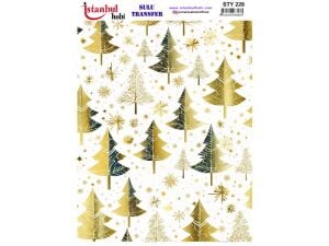Yılbaşı Sulu Transfer Kağıdı 25x35cm STY-228