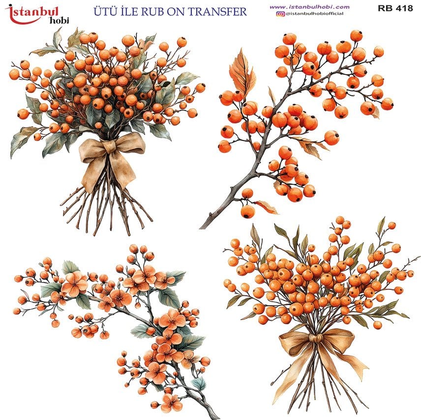Ütü İle Rub On Transfer 30x30cm RB418
