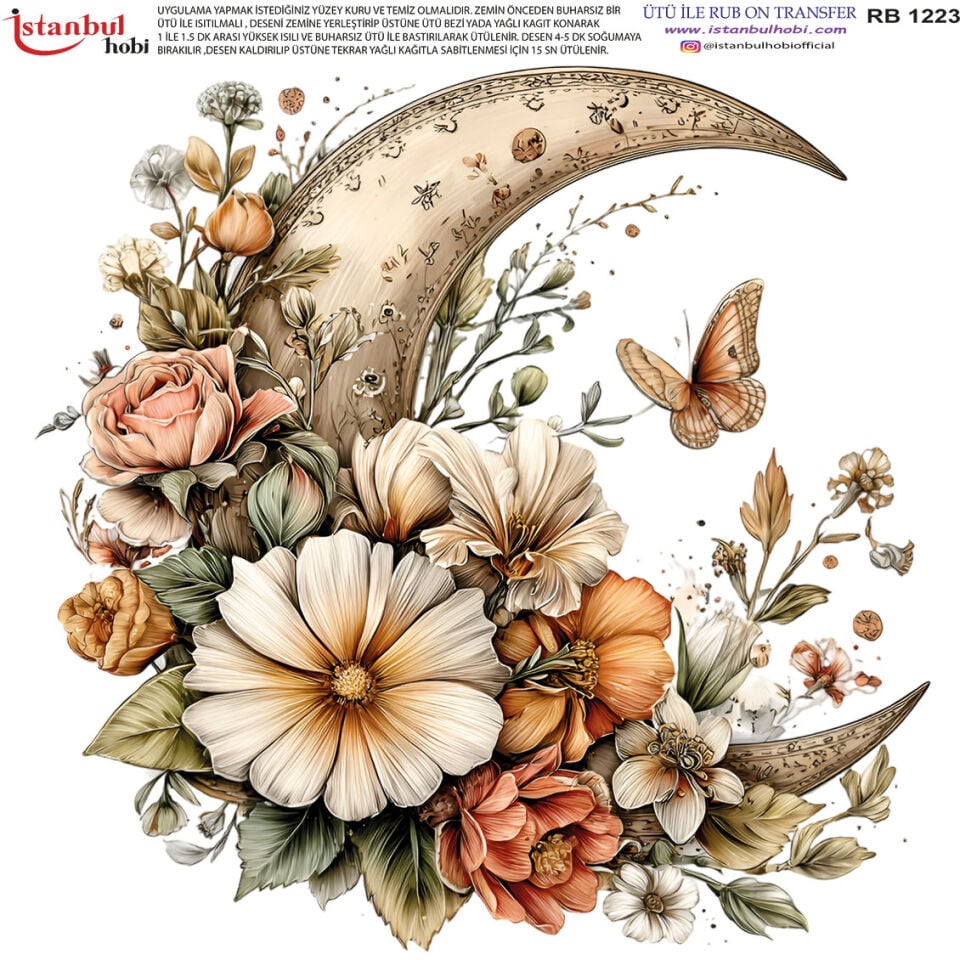 Ütü İle Rub On Transfer 30x30cm RB1223