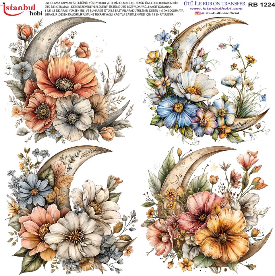 Ütü İle Rub On Transfer 30x30cm RB1224