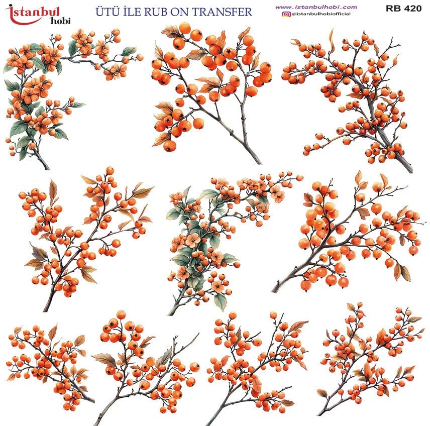 Ütü İle Rub On Transfer 30x30cm RB420