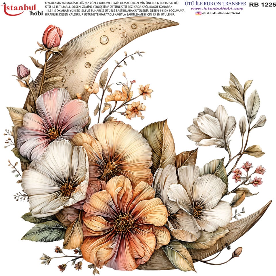 Ütü İle Rub On Transfer 30x30cm RB1225