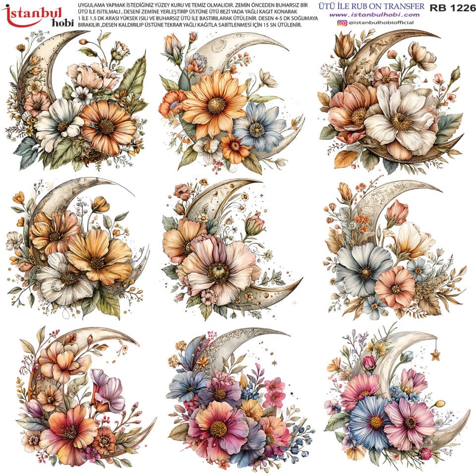 Ütü İle Rub On Transfer 30x30cm RB1226