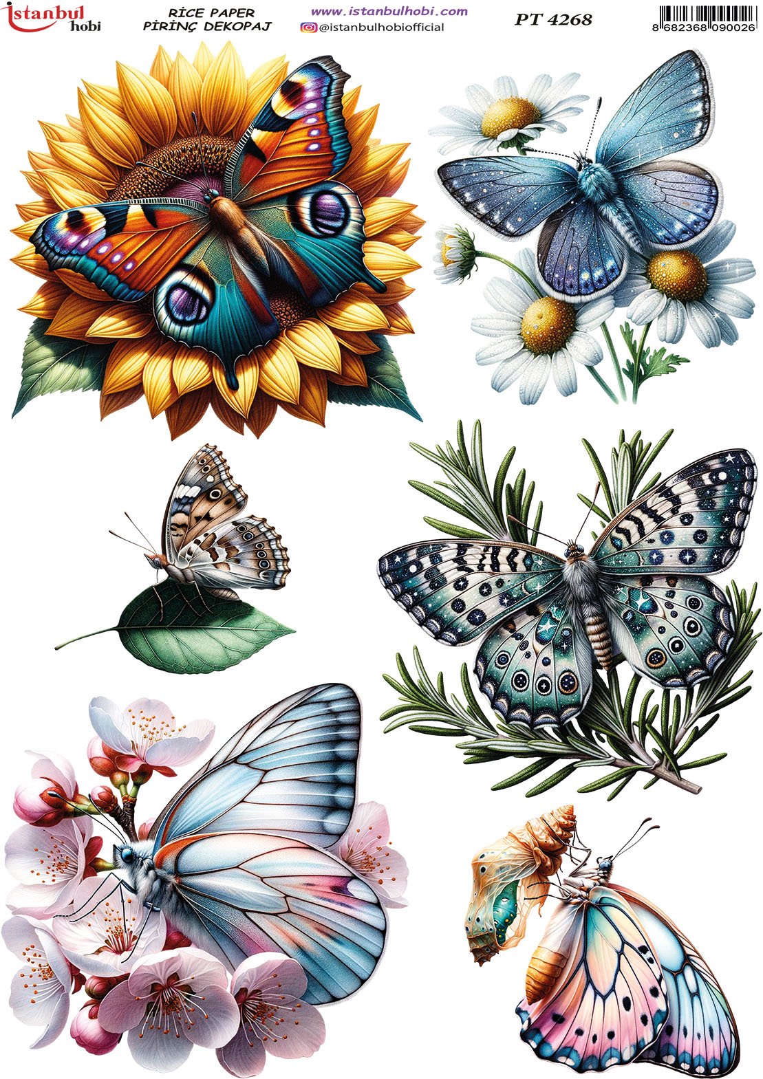 Pirinç Dekopaj Kağıdı 30x42cm PT-4268