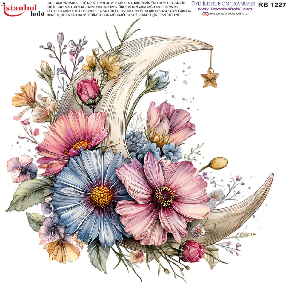 Ütü İle Rub On Transfer 30x30cm RB1227