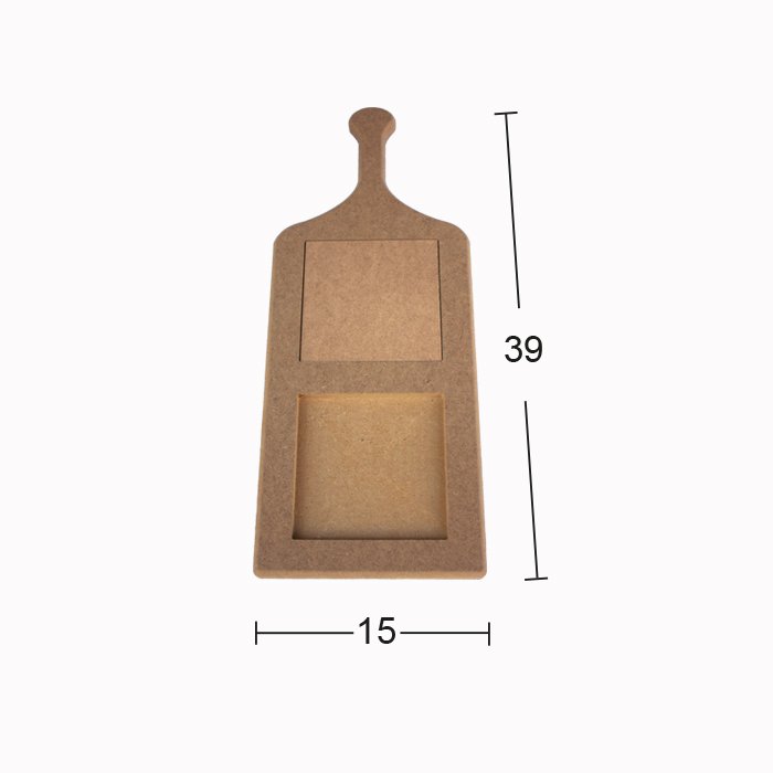 Ahşap Karolu Sunumluk Tepsi 39x15cm T789