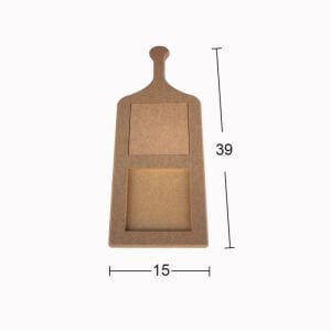 Ahşap Karolu Sunumluk Tepsi 39x15cm T789