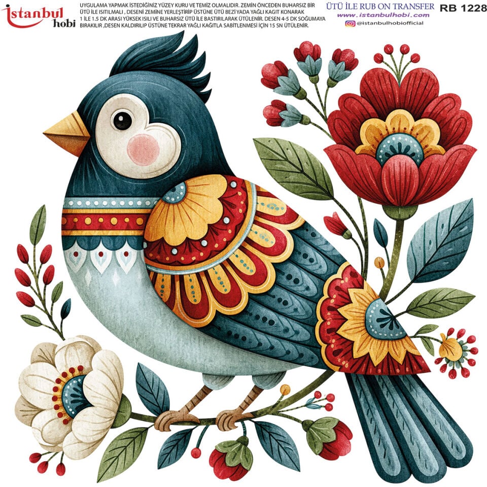 Ütü İle Rub On Transfer 30x30cm RB1228