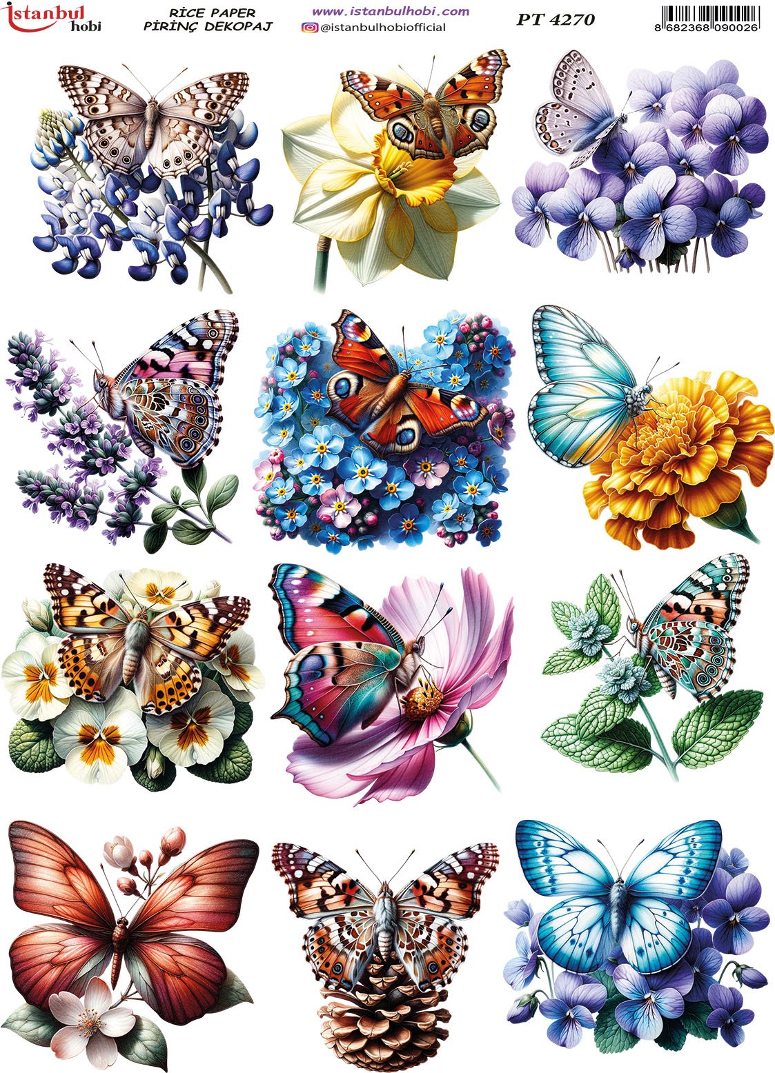 Pirinç Dekopaj Kağıdı 30x42cm PT-4270