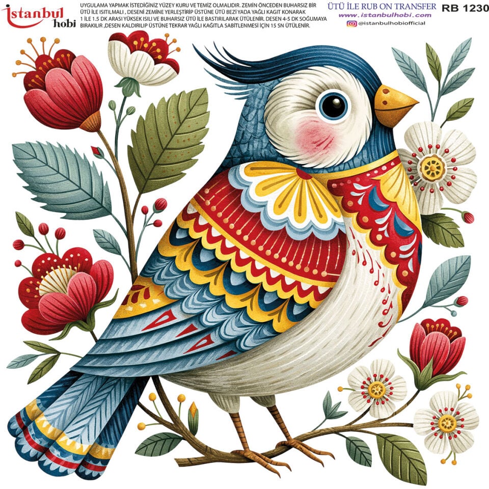 Ütü İle Rub On Transfer 30x30cm RB1230