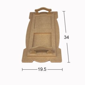 Ahşap Küçük Karolu Tepsi 34x19,5cm T786