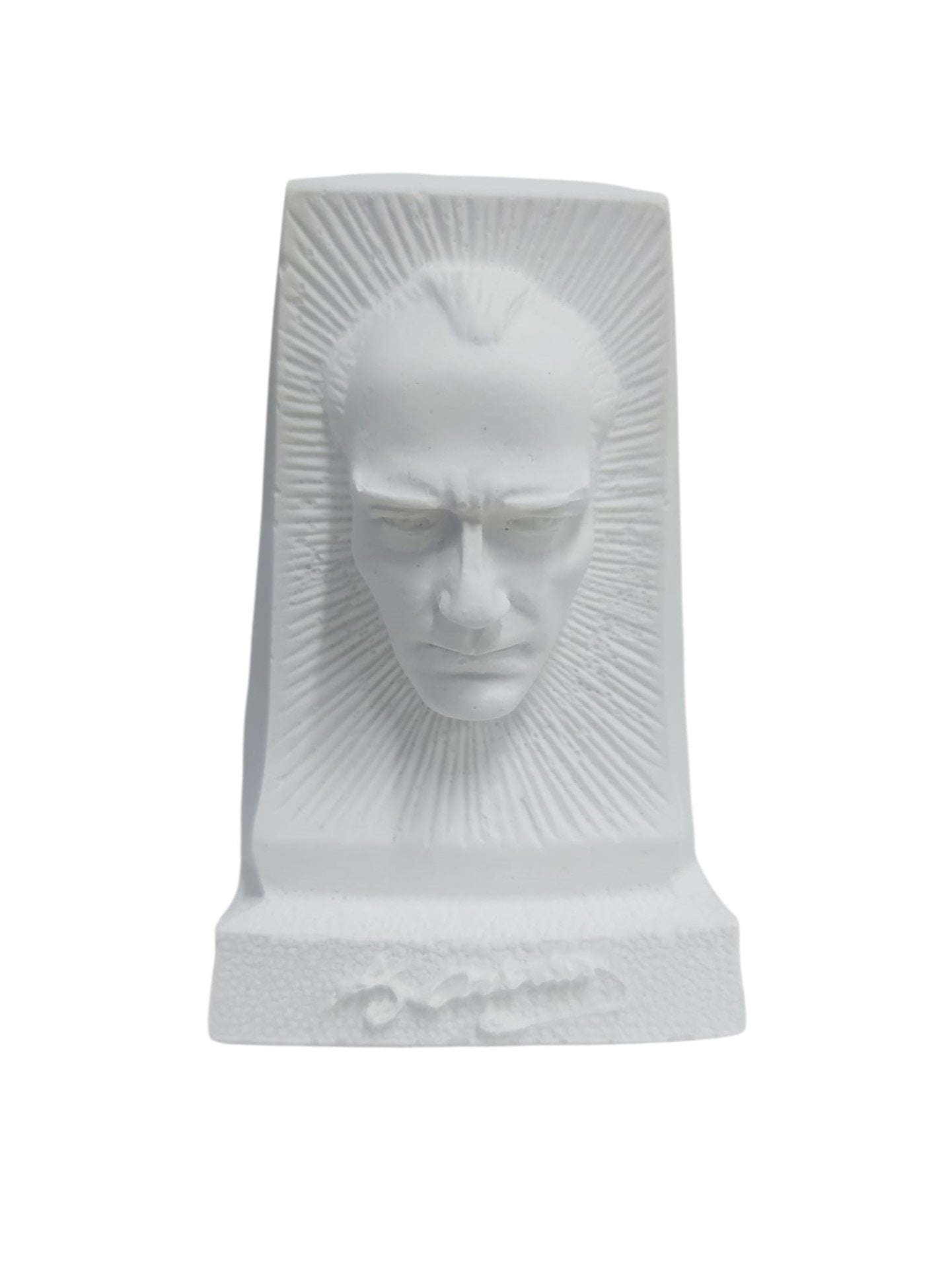Atatürk Büst İmzalı Biblo Figür 9,5x6,5cm