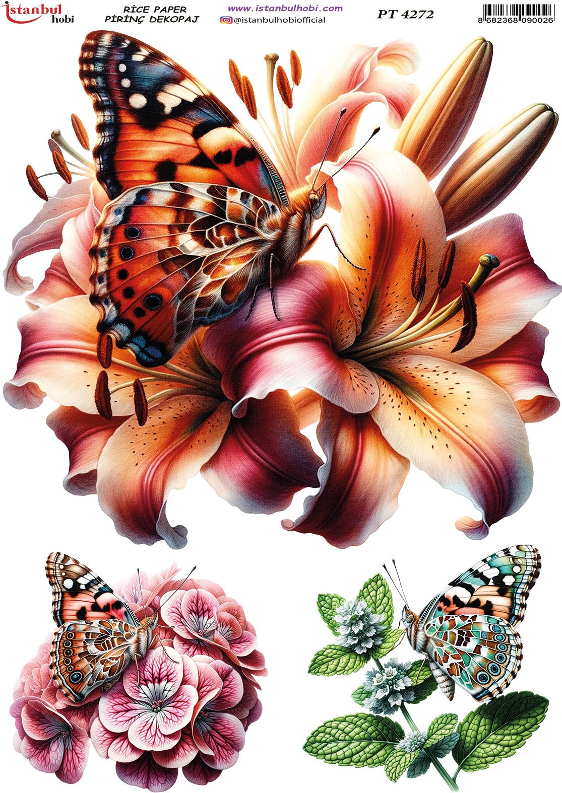 Pirinç Dekopaj Kağıdı 30x42cm PT-4272