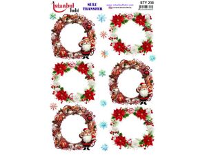 Yılbaşı Sulu Transfer Kağıdı 25x35cm STY-238