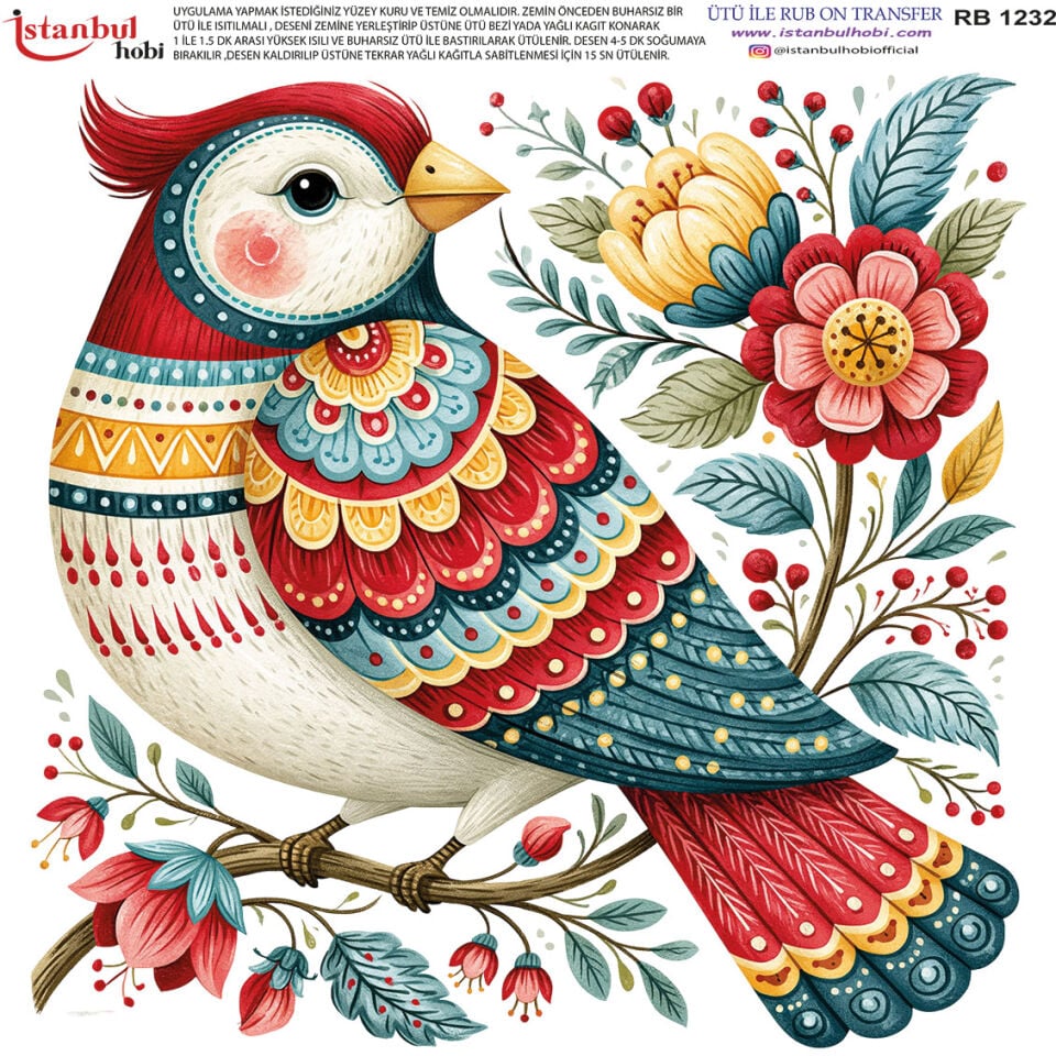 Ütü İle Rub On Transfer 30x30cm RB1232