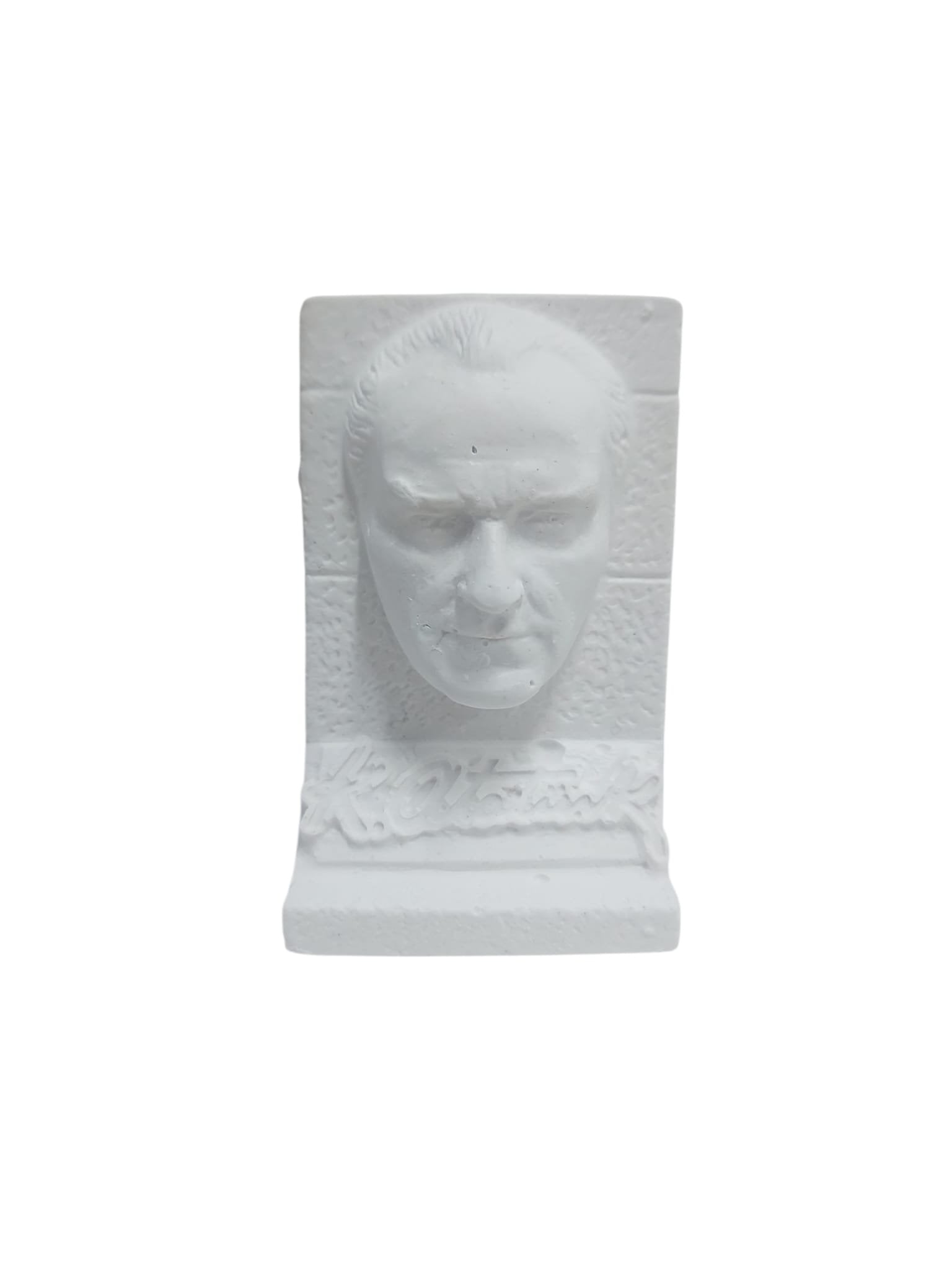 Atatürk Büst İmzalı Biblo Figür 9x5,5cm