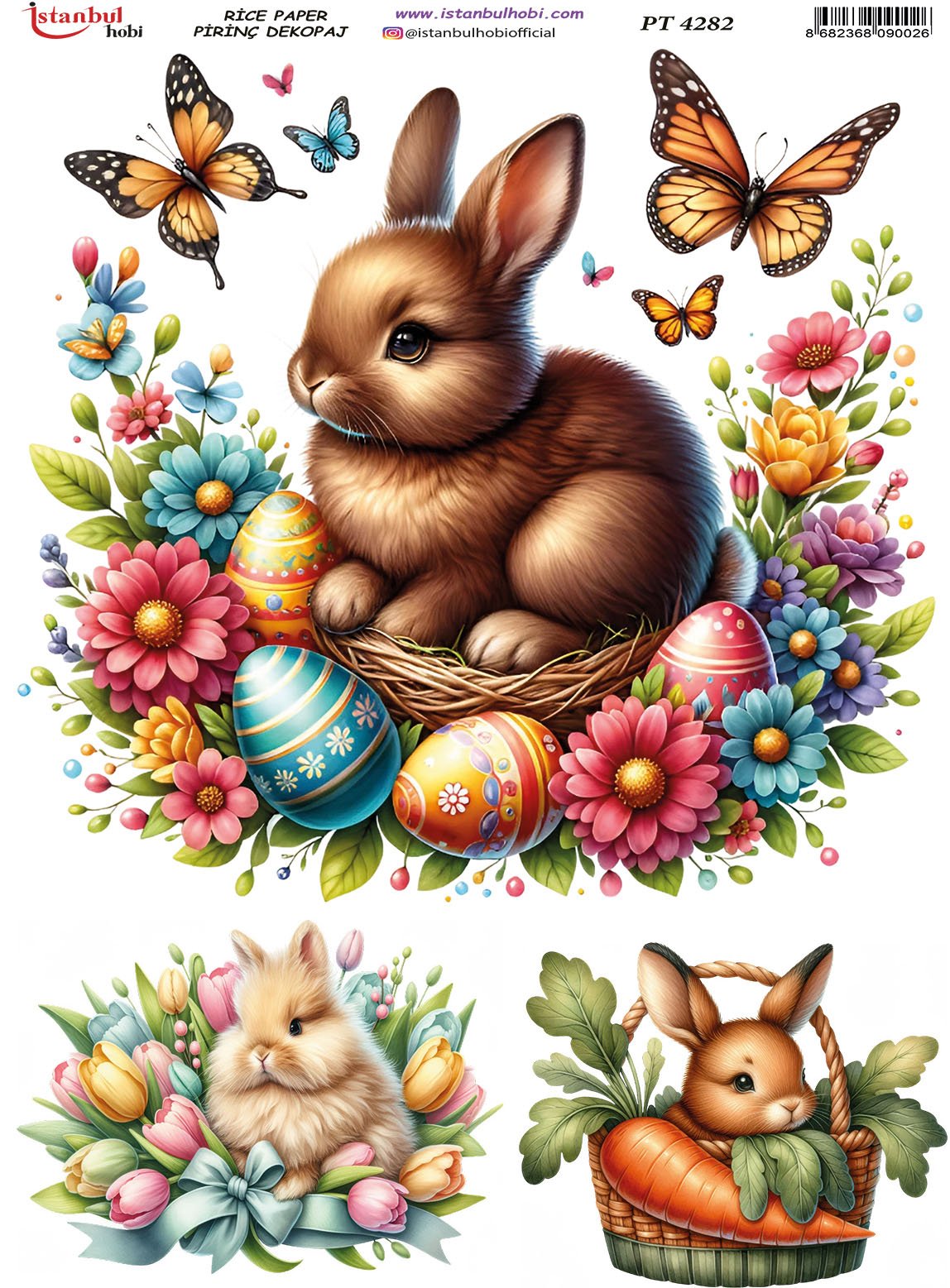 Pirinç Dekopaj Kağıdı 30x42cm PT-4282