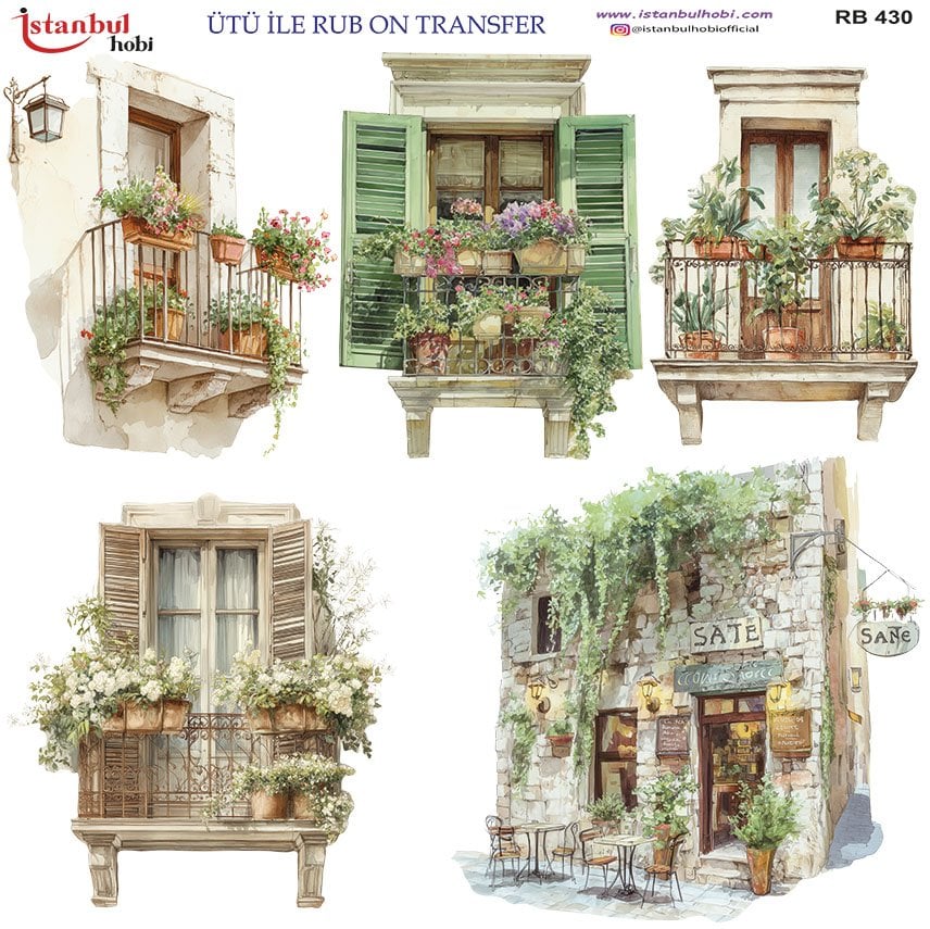 Ütü İle Rub On Transfer 30x30cm RB430