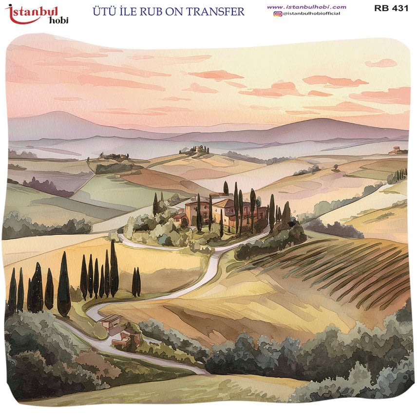 Ütü İle Rub On Transfer 30x30cm RB431