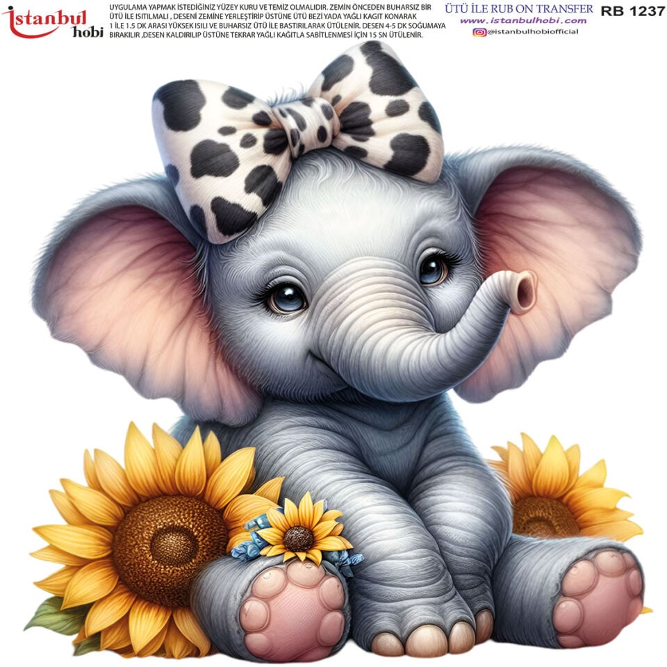 Ütü İle Rub On Transfer 30x30cm RB1237