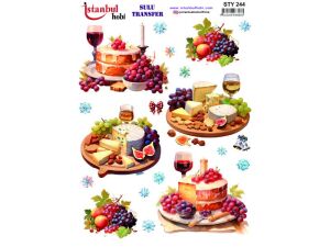 Yılbaşı Sulu Transfer Kağıdı 25x35cm STY-244