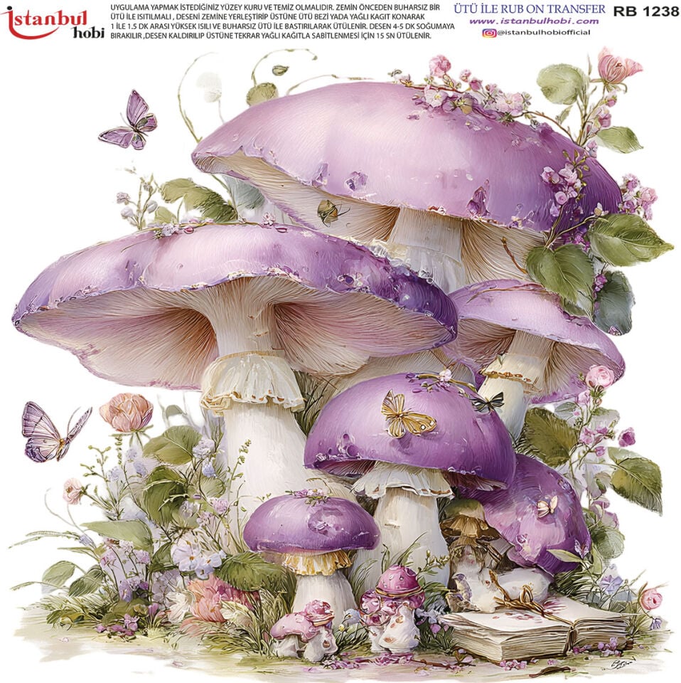 Ütü İle Rub On Transfer 30x30cm RB1238