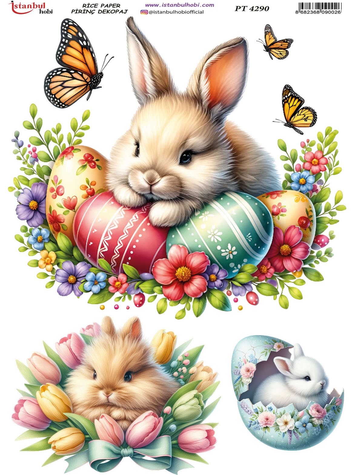 Pirinç Dekopaj Kağıdı 30x42cm PT-4290