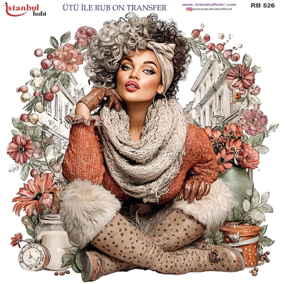 Ütü İle Rub On Transfer 30x30cm RB526