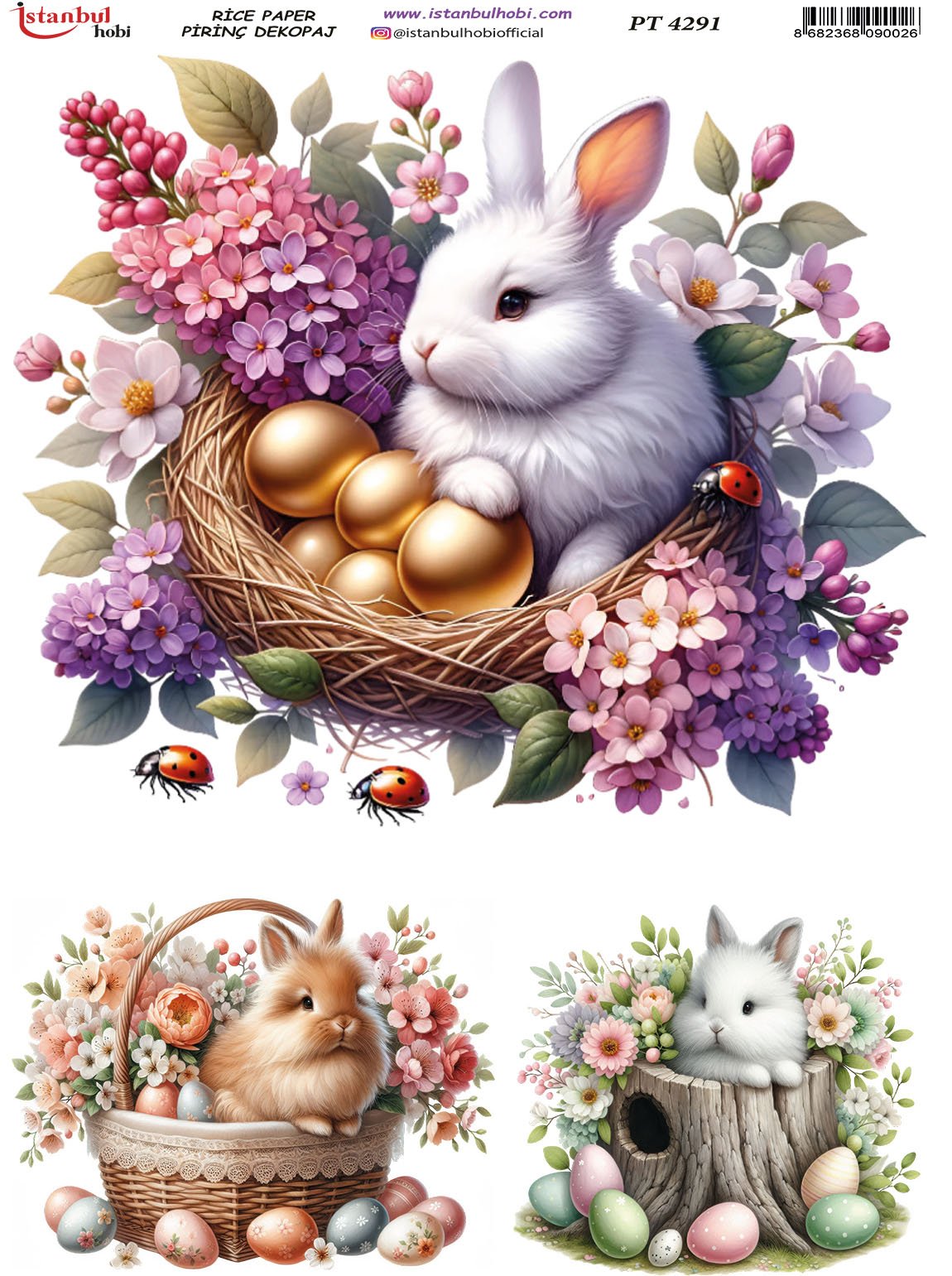 Pirinç Dekopaj Kağıdı 30x42cm PT-4291